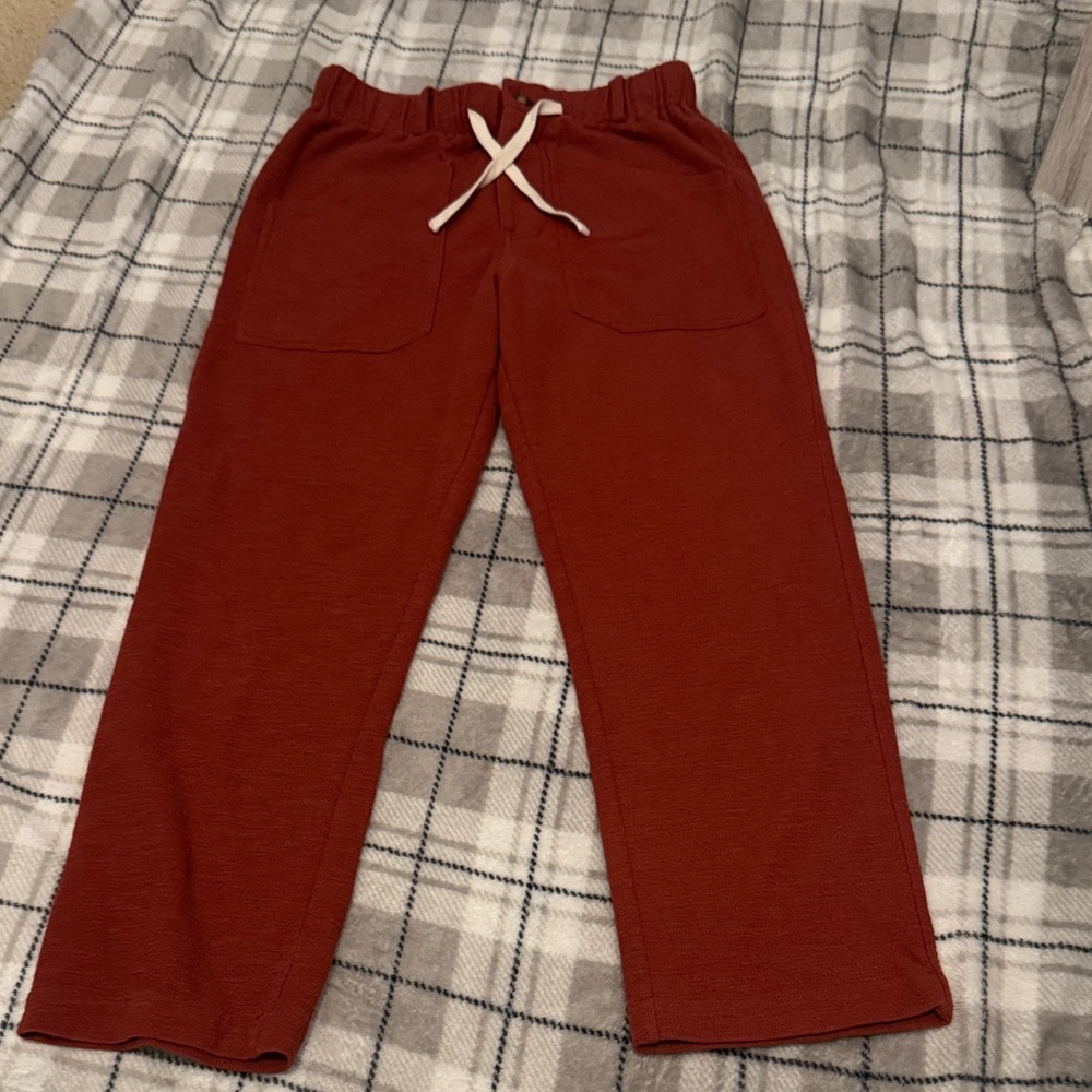 Polagram Rust Textured Pants-medium